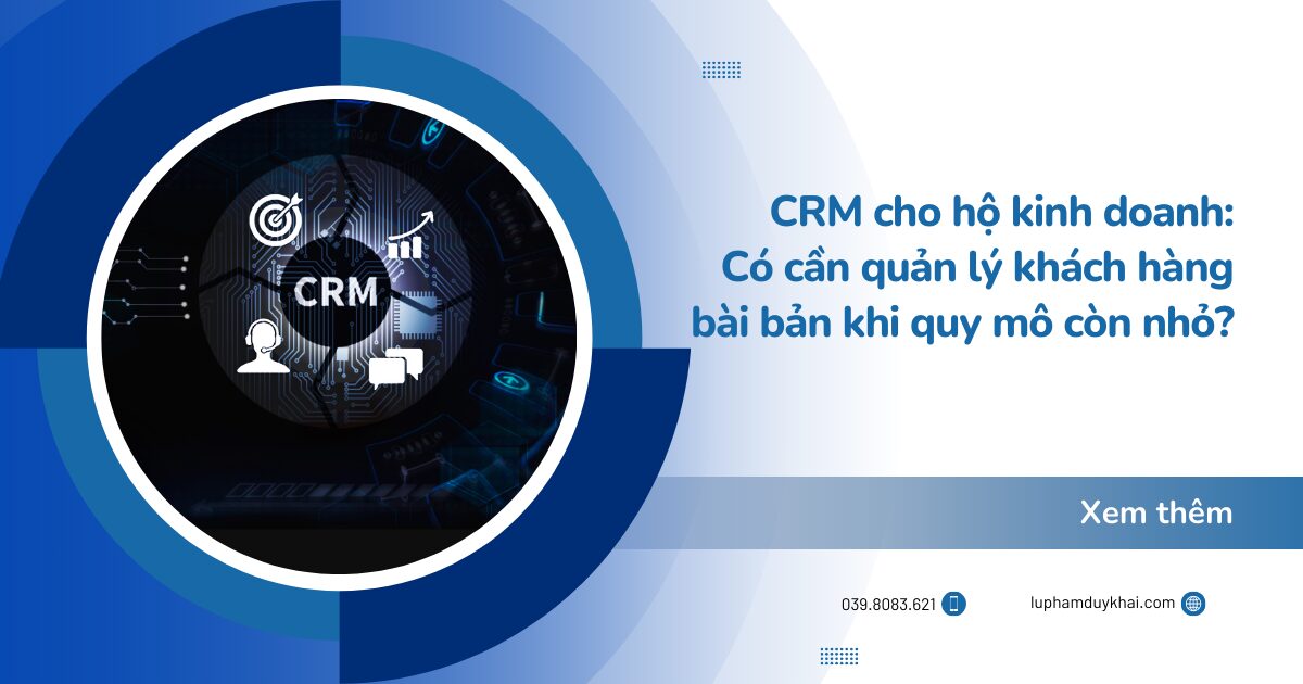 CRM cho hộ kinh doanh